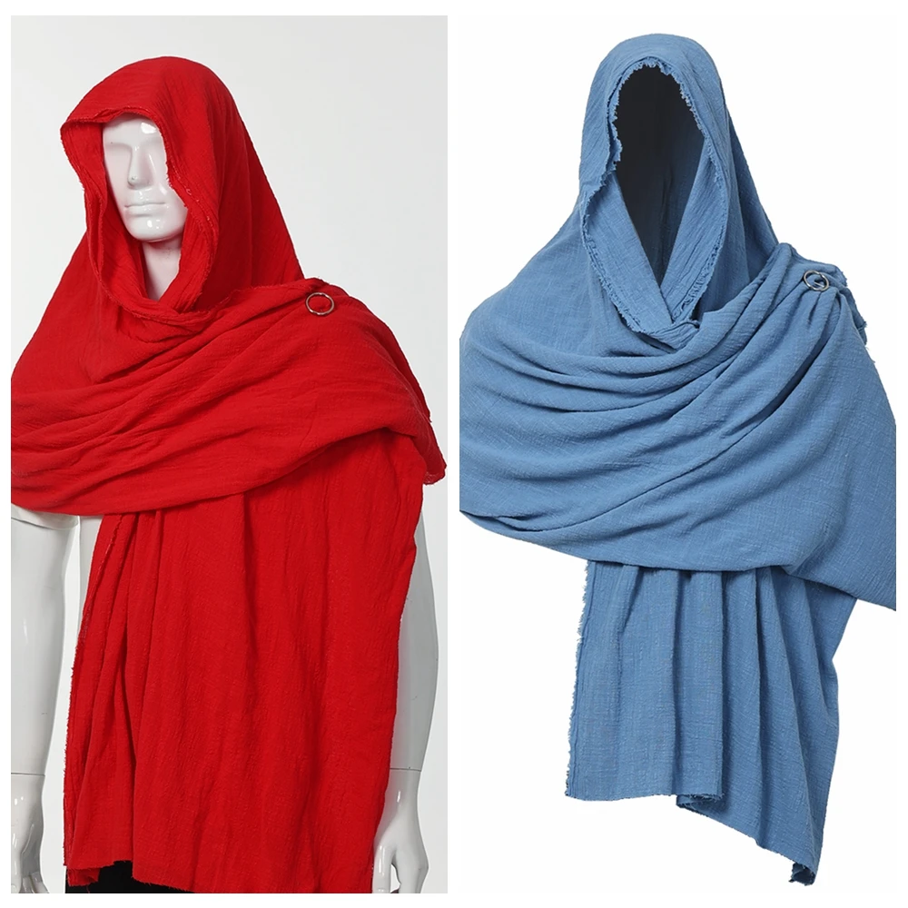 Vintage Pirate Scarf Medieval Hood Cloak Halloween Cosplay Middle Ages Mittelalter Shoulder Mantel Cowl