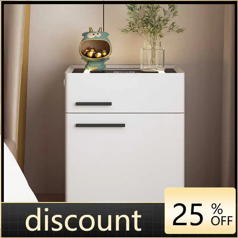 

LH wireless charging intelligent multi-function bedside table storage small apartment simple safe