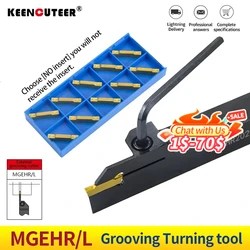 MGEHR2020/2525/3232-3/4/5 Grooving Turning Tool MGMN Carbide Insert lengthen MGEHR Straight Shank External Tool Holder Lathe Bar