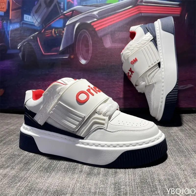 Duże Rozmiary Wiosenno-Jesienne Modne Nowe Stylowe Uniwersalne Buty Męskie Uniwersalne Lekkie Sportowe Buty Męskie na Grubej Podeszwie