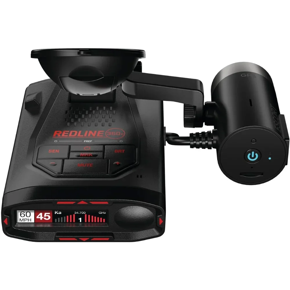 Escort Redline 360C Laser Radar Detector & Escort M2 Smart Dash Cam Bundle - 1080P Full HD Video, Extreme Range, AI Assisted