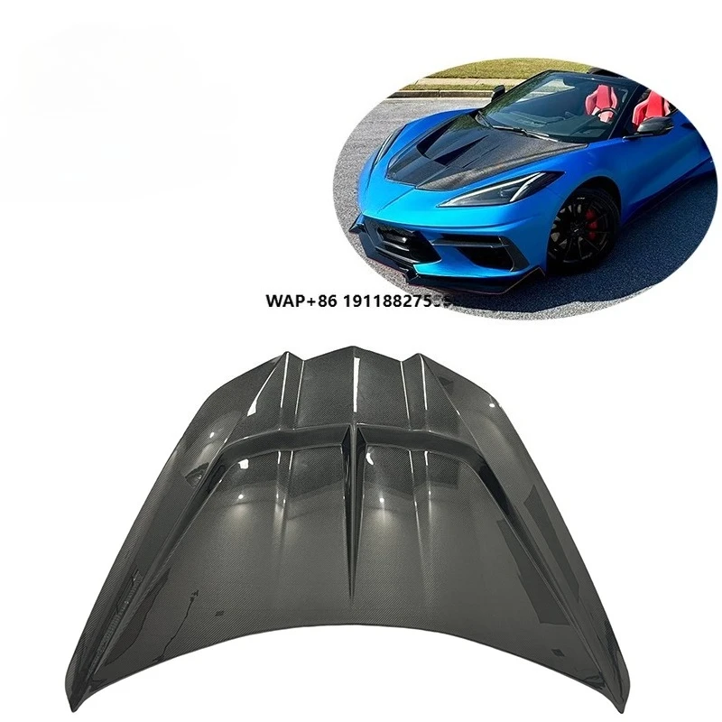 

ST Style Carbon Fiber Front Bumper Hood for corvette C8 Z06 Z07 stingray 2019 to 2024