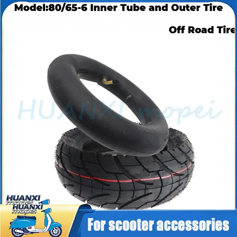 

1/2 Set TOUVT 80/65-6 Inner Tube And Outer Tire Compatible With For 10-Inch Wheel Kugoo M4/Quick 3/Zero 10X Scooter Tires