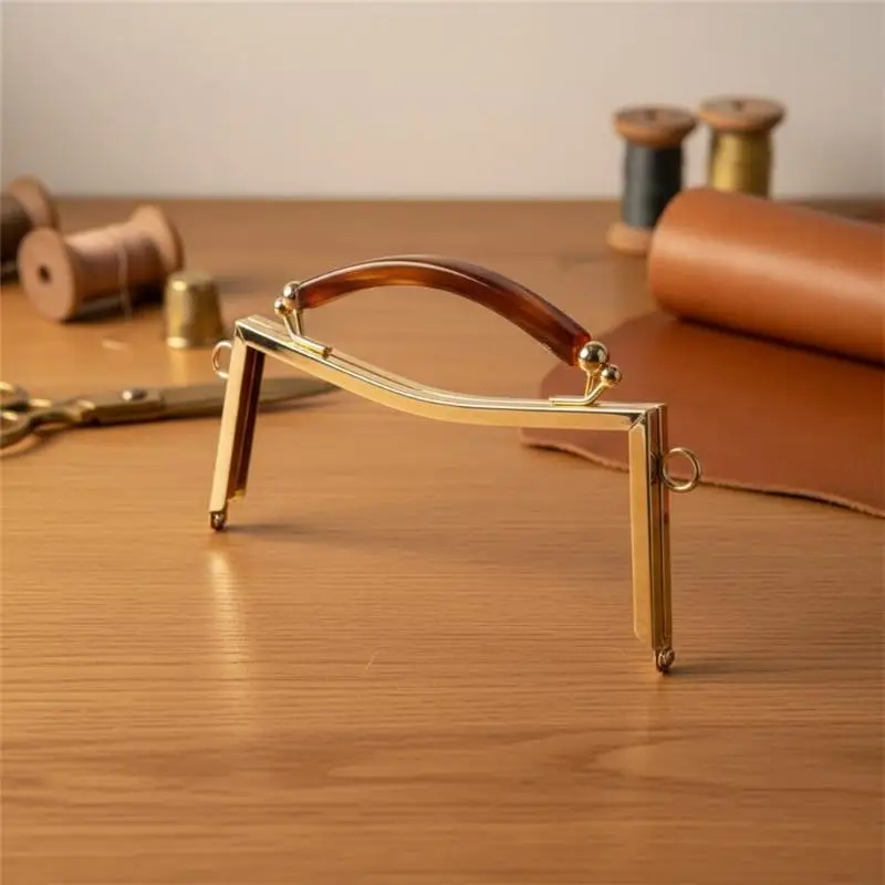 Vintage Mini Metal Kiss Clasp Purse Frame Lock Hardware DIY Handmade Crochet Handbag Making Accessory Craft Fitting Parts