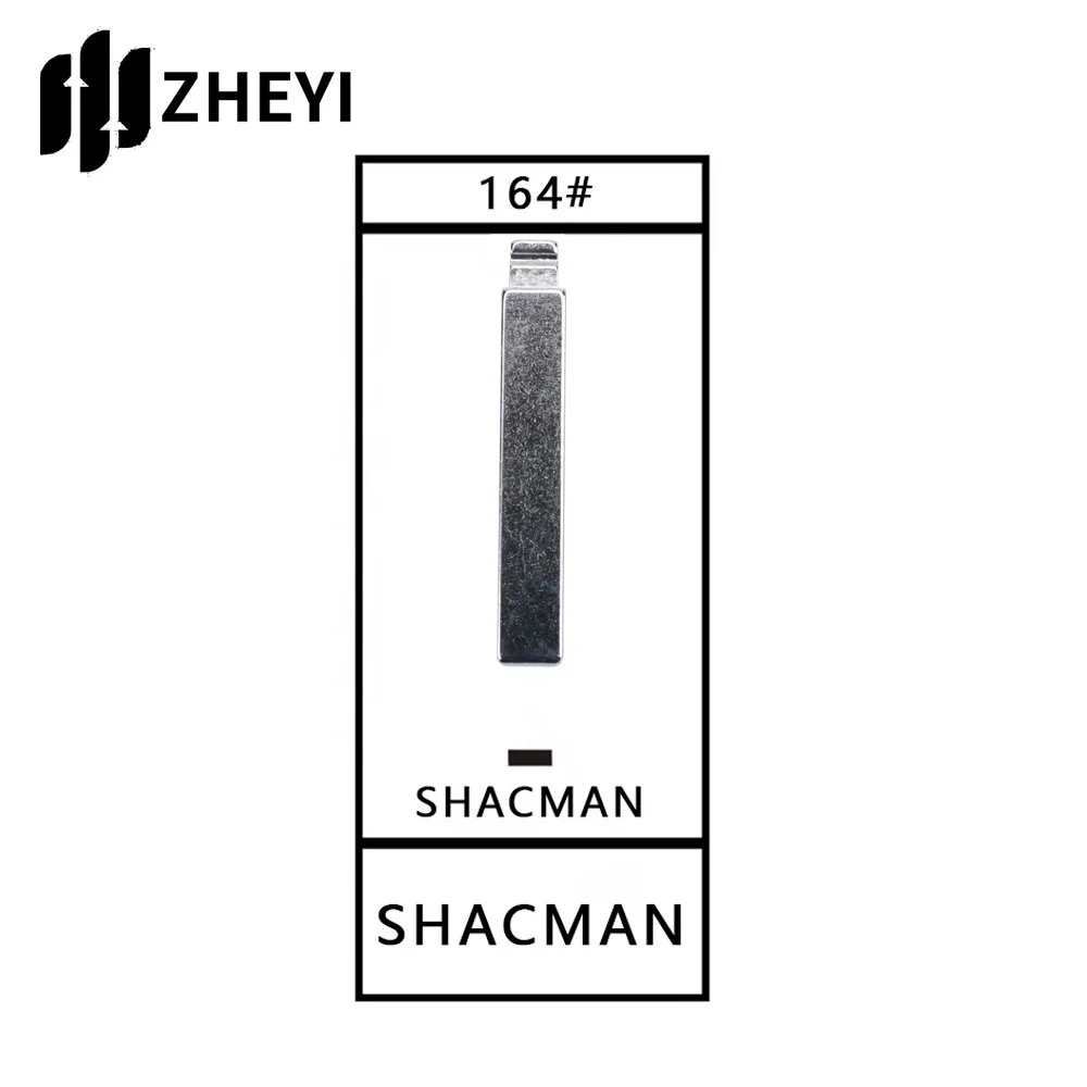 SHACMAN-mando a distancia Universal sin cortar para Shaanxi Delong 164, hoja de llave en blanco sin cortar, llave de control remoto para coche, 164