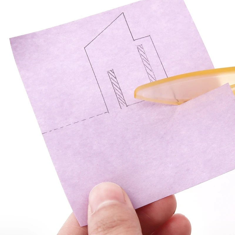 مقص سلامة للأطفال مقص بلاستيكي للوازم الفنية المدرسية #3