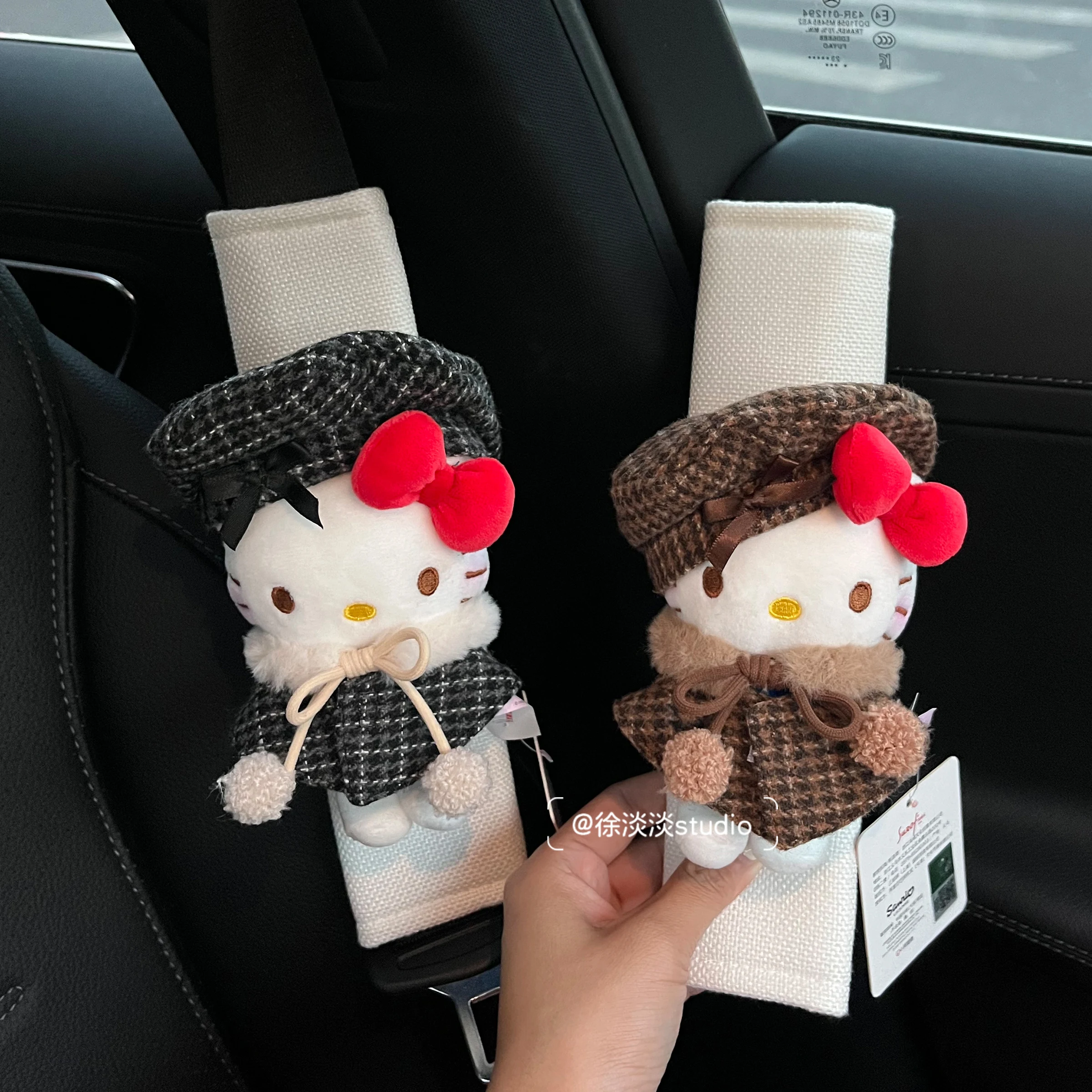 

Car Seat Belt Cover PU Leather Breathable Soft Shoulder Cushion Protector Auto Interior Decoration Accessoires