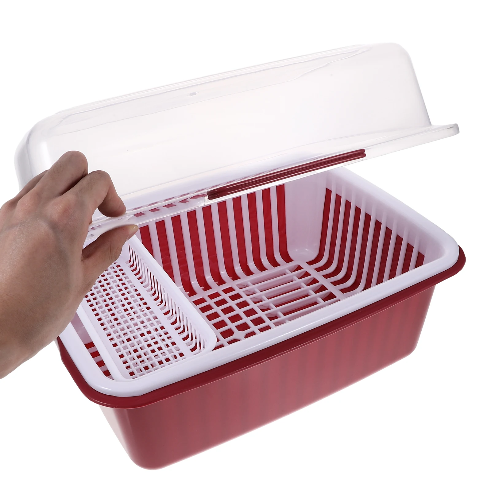

Baby Bottle Drying Rack 801 Small Beige Plastic Case Vertical Drain Storage Box for Tableware Milk Bottle Holder Portable Travel