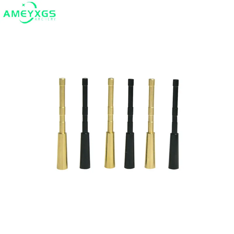 

12pcs Archery Arrow Insert Adapter 6.3cm Connect Arrowhead Fit ID 4.2mm Arrow Shaft Copper/Aluminum Hunting Shooting Accessories