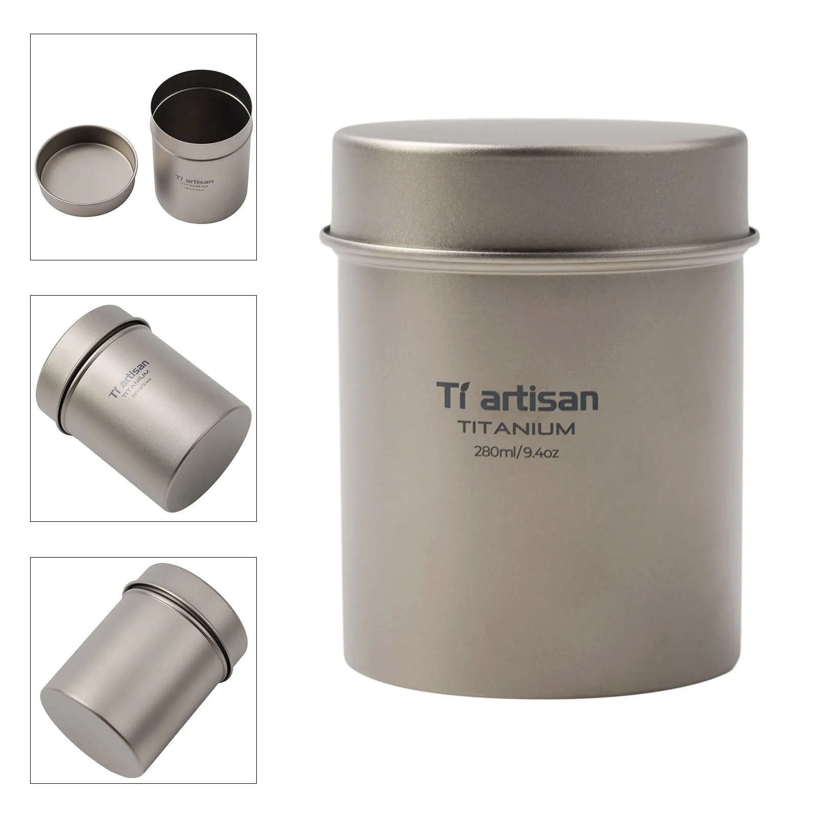 Treat Yourself With A 280ml Titanium Tea Tin Can For Coffee Loose Tea And More Portable Food Storage Container