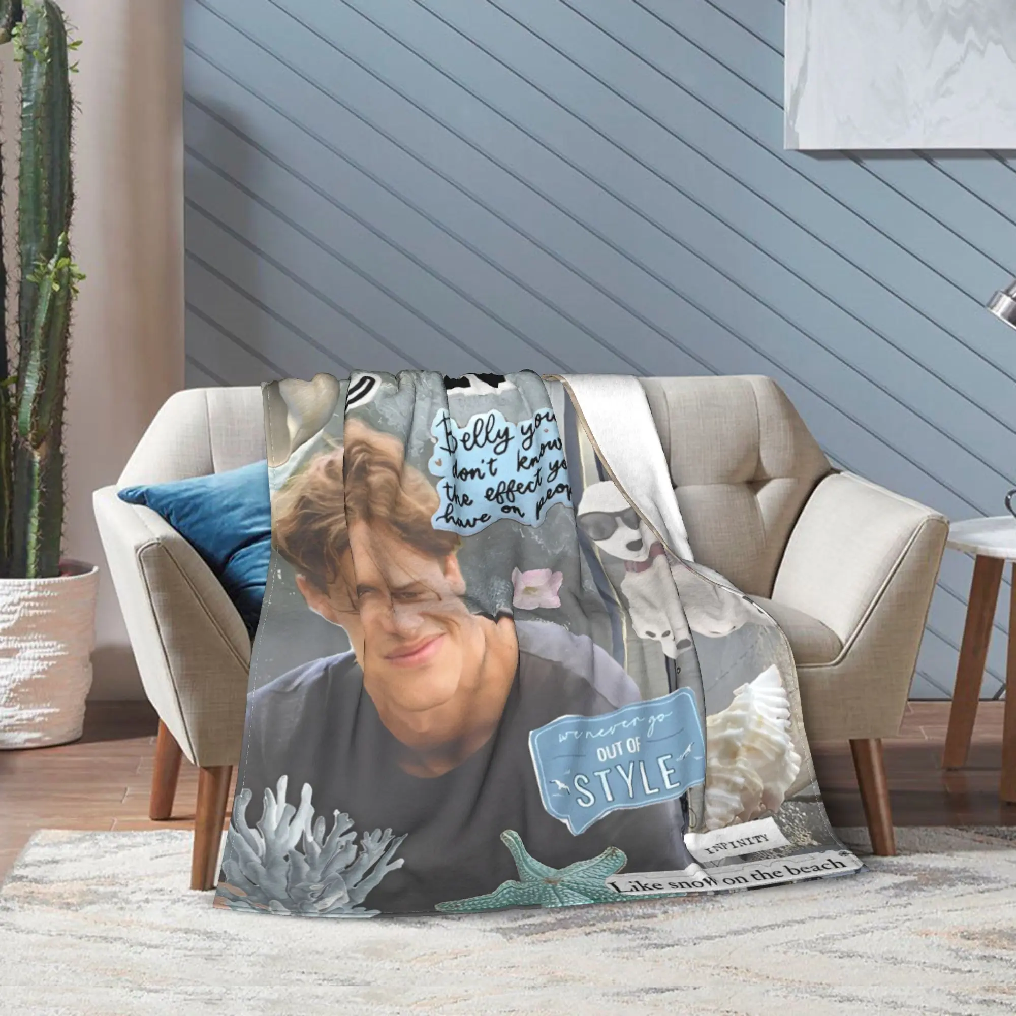 Conrad Fisher The Summer I Turned Pretty Throw Blanket for Couch  Fuzzy Plush Blanket Multiple Sizes Bedspread for All Seasons