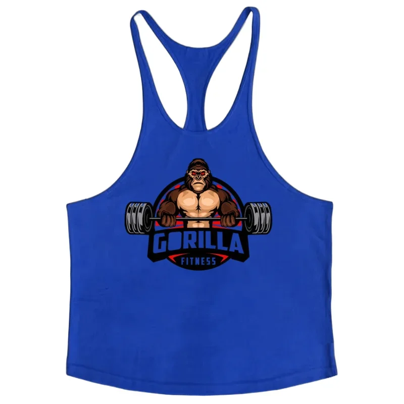 Tank Top Gym Katun Pria, Rompi Tanpa Lengan dengan Tali Tipis untuk Latihan Malam & Pakaian Kasual Sehari-hari yang Nyaman