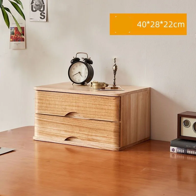 

New Arrival Wood Solid Color Drawer style Storage Home/Office Desktop Computer Storage Box Desk Drawer Storage Cabinet 1PCSLH308