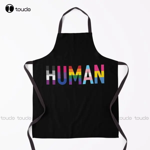 Human Various Queer Flags Lgbt Gay Pansexual Asexual Bisexual Trans Transgender Apron Household Cleaning Apron New Custom Apron