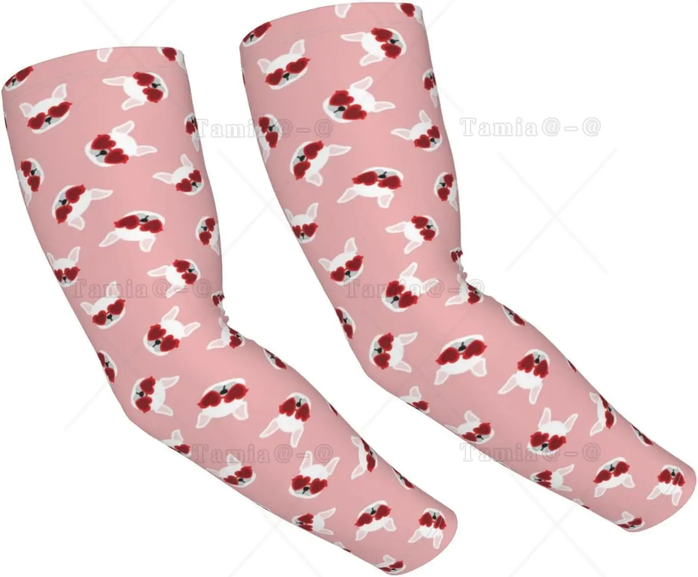Cooling Arm Sleeves for Men Women Uv Protection Cute French Bulldog Eyeglasses Tattoo Sleeves To Cover Arm Gardening Compression