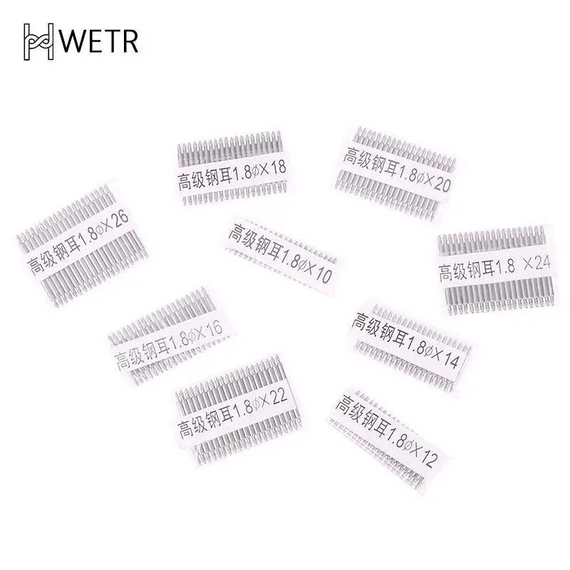 20PCS 1.8MM Watchbands Repair Tool Stainless Steel Spring Bar Silver Metal 10-26mm Strap Link Pin Accessories