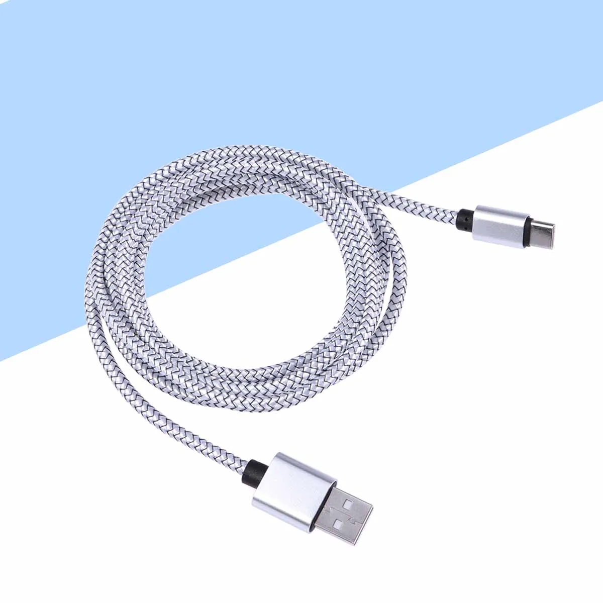 

USB Charging Cord Fast Sync Compatible Type C Cable Devices Durable Braided Nylon Usb Type C Cable Soft Flexible