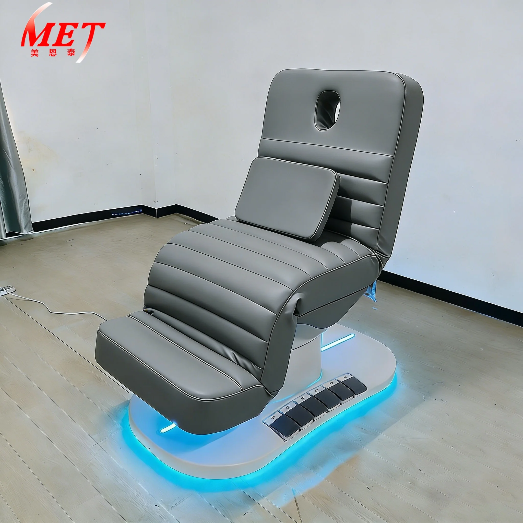 

Luxury Customized Cosmetic Base Electric Beauty Bed Massage Table 3 Motor Eyelash Facial Lash Bed Luxurious Massage Table