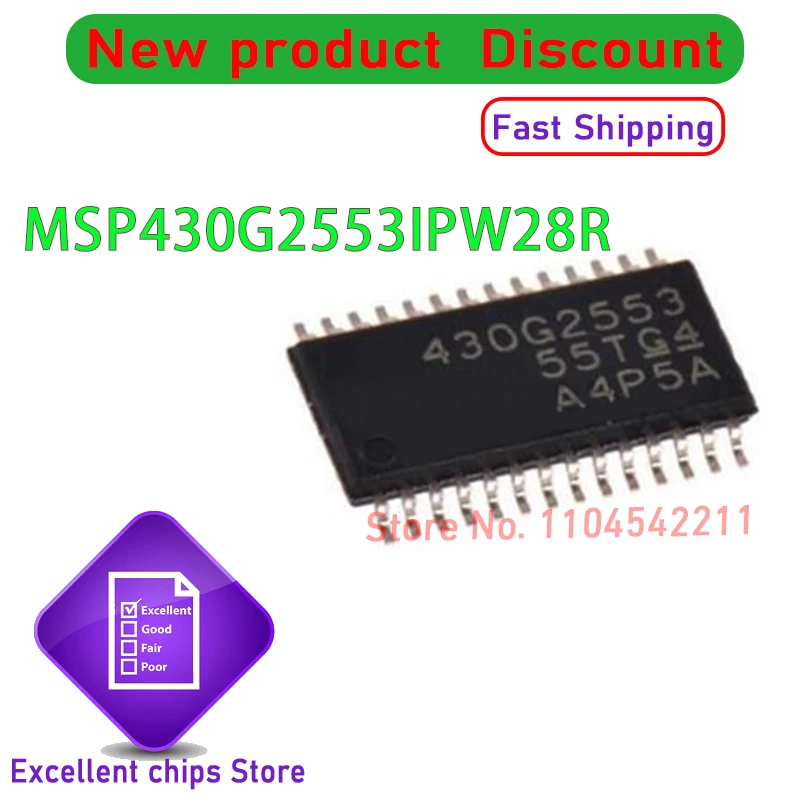 LOT MSP430G2553IPW28R MSP430G2553IPW 430G2553 TSSP28 100% 10-50/PCS