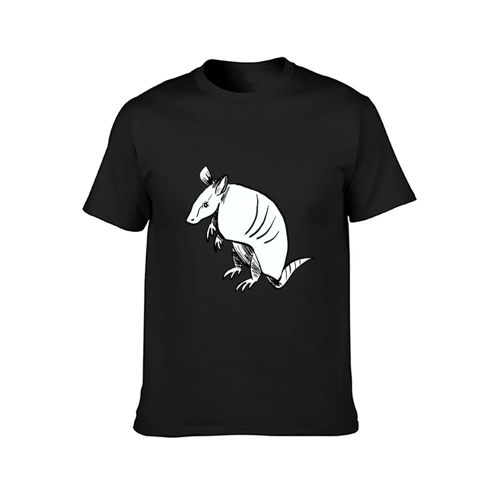 Armadillo Drawing Lineart T-Shirt boys animal print for a boy blacks men workout shirt