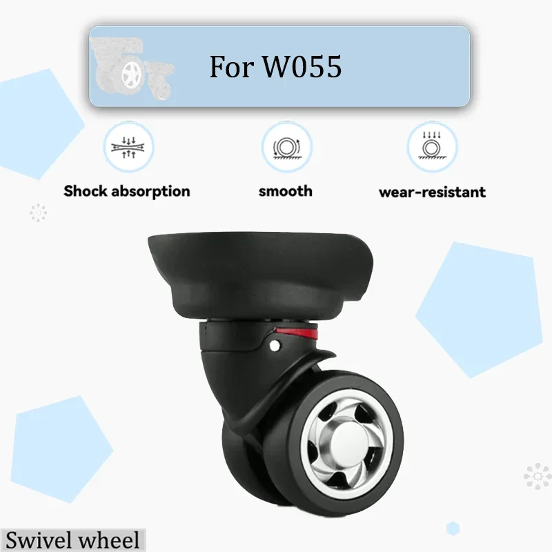 

Для W055, универсальный комплект колес для чемодана 360° ° Поворотные бесшумные износостойкие детали для всех багажей