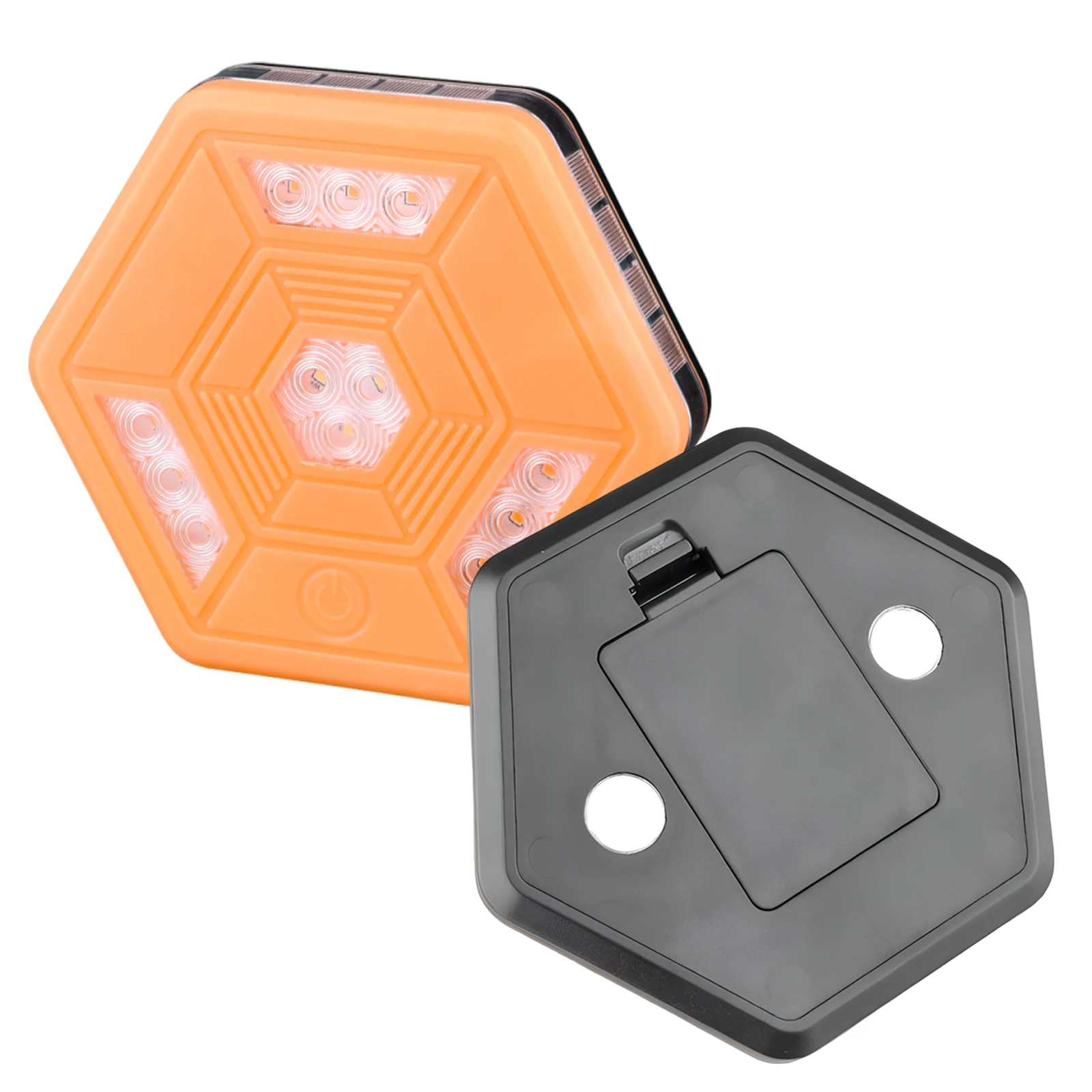 Orange LED Magnetic Road Flare Warning Light IP67 Waterproof Emergency Flashing Light Multifunctional for Truck/Road RV Vehicle