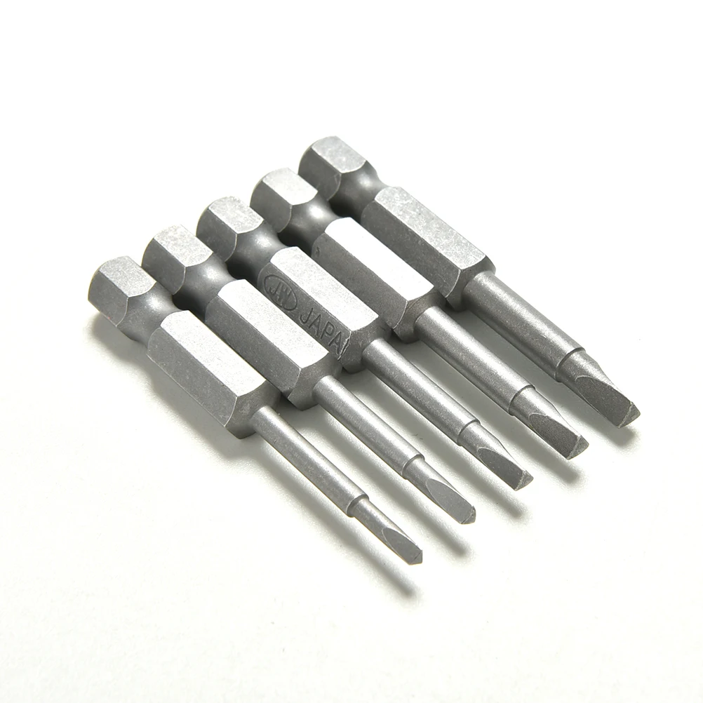 5 Pcs /Set Magnetic Triangle Head Screwdriver Bits S2 Steel 1/4 Hex Shank 50mm