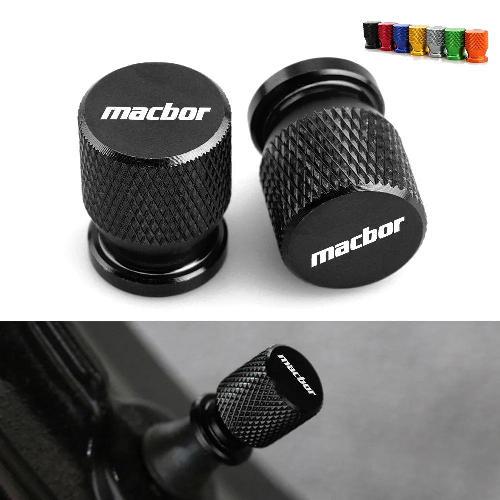 For Macbor Montana Xr1 Xr5 Rockster Flat 125 Eight Mile 500 1 Pair CNC Motorcycle Tire Valve Cap Cover Accessories