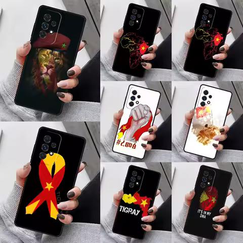 Tigray Flag Phone Case For Samsung Galaxy S23 S21 S20 FE S24 S22 Ultra Note20 S10 S9 S8 Plus A40 A52 A12 A13 A53