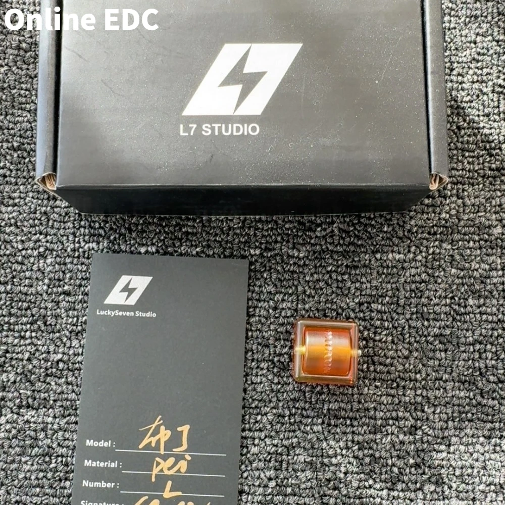 Used EDC Toys L7 EDC Pudding PEI Ratchet Fidget Spinner Stress Relief Toy Office Desk Accessories Anxiety Relief Gadgets