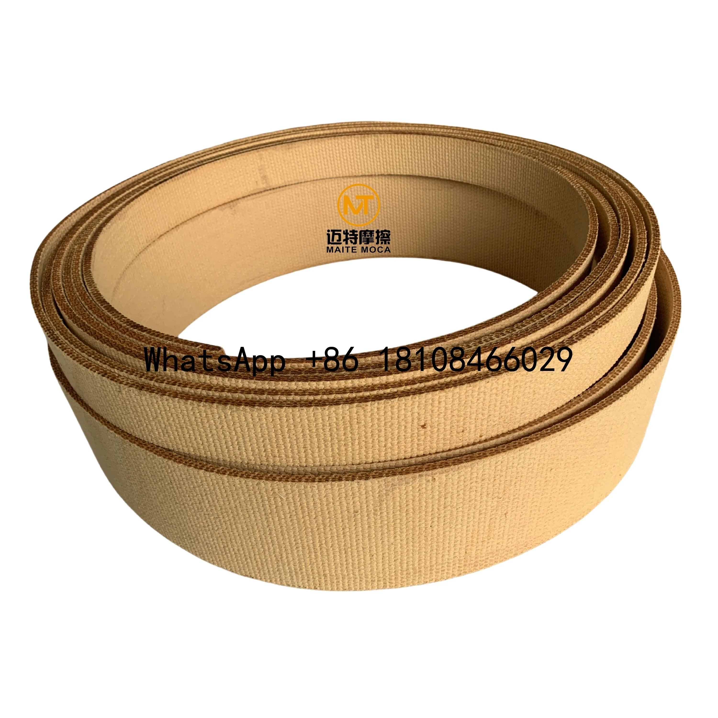 10mmx100mm Asbestos Free Woven Resin Mooring Winch Brake Lining Roll BBH-Y style Woven Brake Band for Ship Machinery