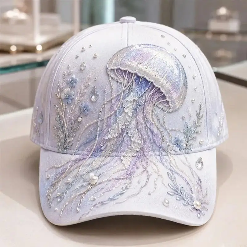Baseball Cap for Everyday Wear, Embroidery Hat Casual Headwear for Head Circumference from 55 to 60 Single Cap Package for Daily