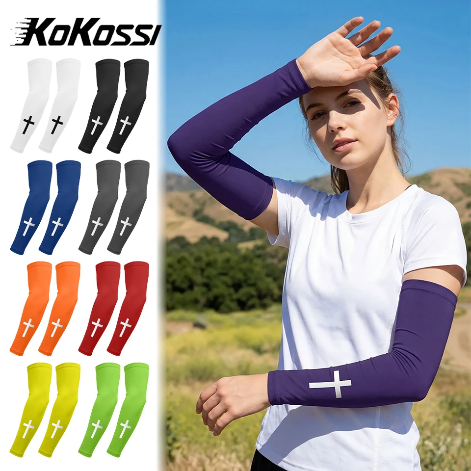 AliExpress kokossi KoKossi Cooling Arm Sleeves Sun Protection Elbow Cover Quick-drying UV Protection Outdoor Sports Cycling Fishing Men Women