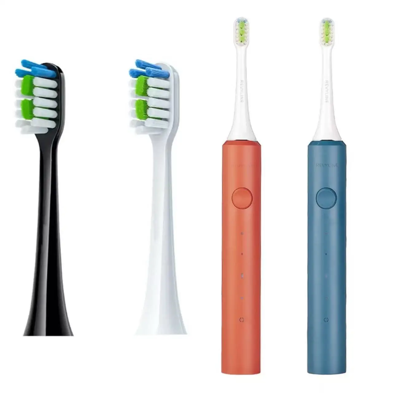 رؤوس فرشاة الأسنان البديلة لـ Revyline RL040 Teens/RL040 ملحقات فرشاة الأسنان الكهربائية فوهات شعيرات