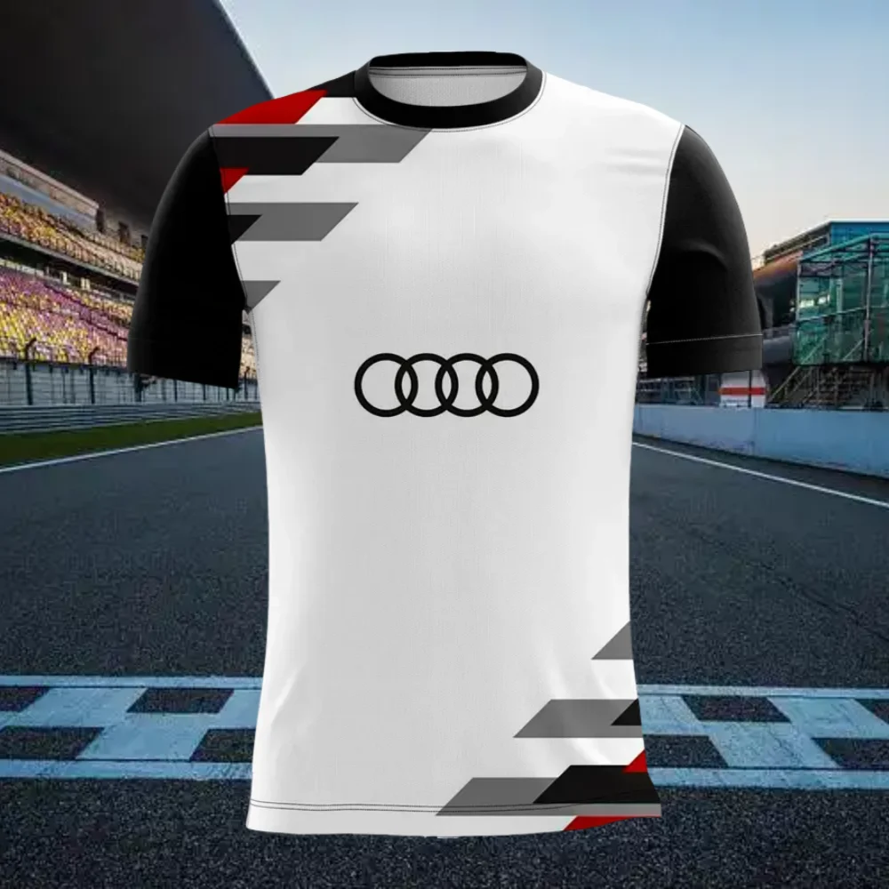 

Audi Cycling Suit Cycling Suit Summer Latest T-shirt 3D Printing Breathable and Comfortable Outdoor Sports Short Sleeves