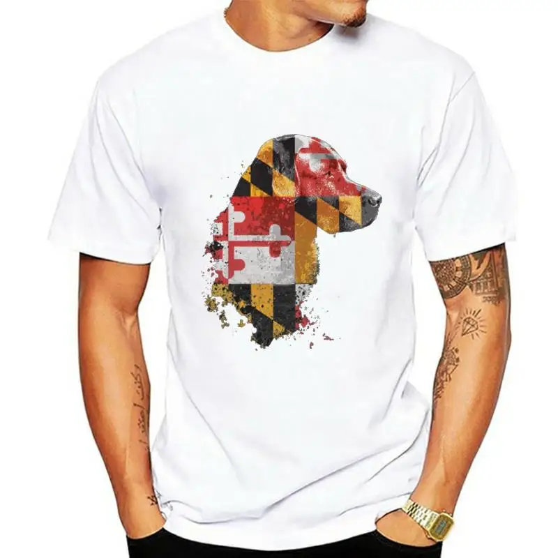 

MD Lab Flag Filled Chesapeake Retriever T shirt