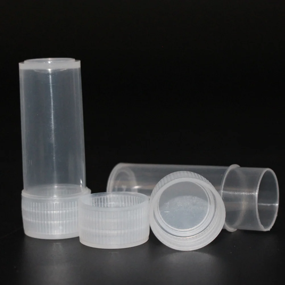

100pcs Plastic Bottles 5Ml Transparent Pp Containers For Beads Jewelry Storage Empty Tubes Organizers Clear Durable Travel Size