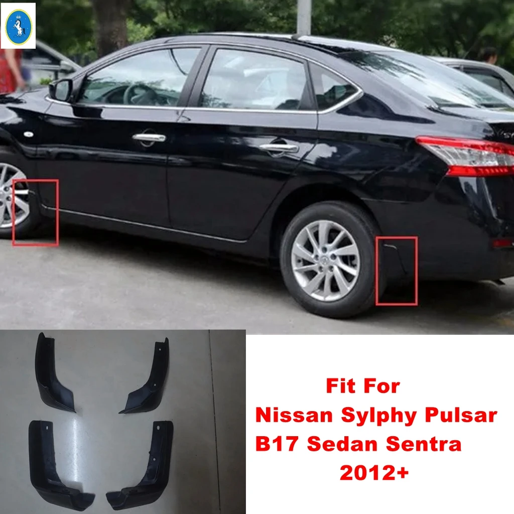 

Car Mud Flaps Guard Mudguard Fenders Splash Cover Fit For Nissan Sylphy Pulsar B17 Sedan Sentra 2012 - 2014 Plastic Accessories