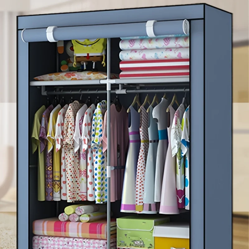 Portable Wardrobe Clothes Storage Organizer,Non-Woven Fabric Wardrobe,Freestanding Storage Shelves