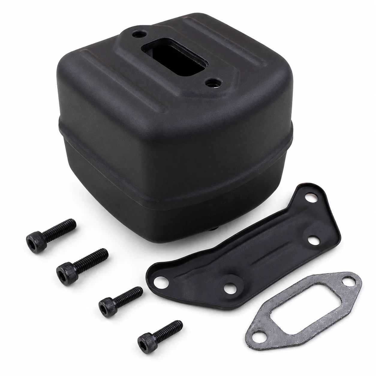 Exhaust Muffler with Bracket Gasket For Jonsered Saw 2063 2065 2094 2095 2166 2171 2172 2071 2165 2186, Replaces 503 76 53 01