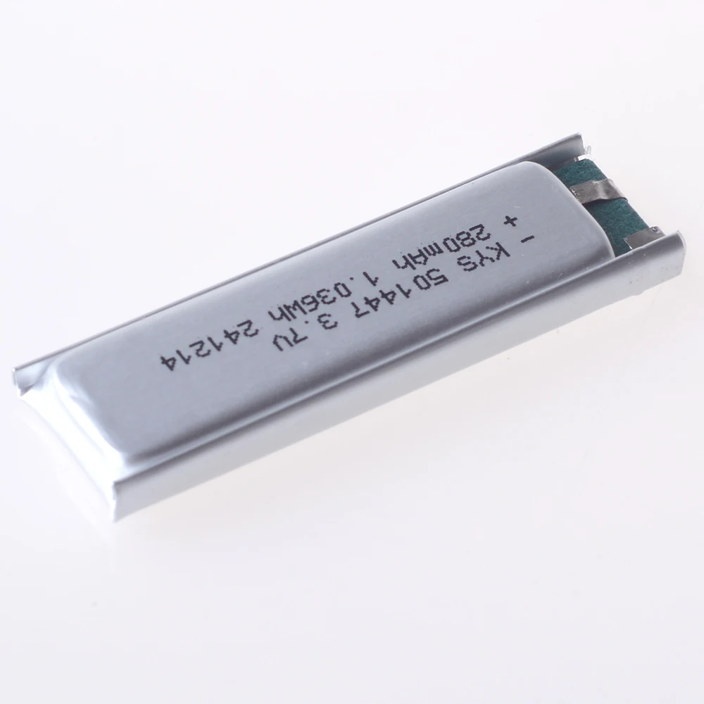 501447   280mAh 3.7V 고배율 10C 초박형 충전식 리튬 이온 폴리머 리튬 배터리 셀 Lipo 배터리