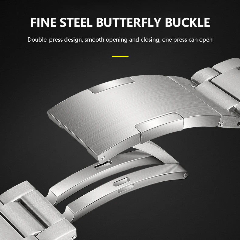 لساعة هواوي 3 برو الفرقة الجديدة 22 مللي متر حزام ساعة معدني من التيتانيوم لهواوي GT 3 46 مللي متر/GT3/GT 2 46 مللي متر/GT2 برو سوار حزام الساعات