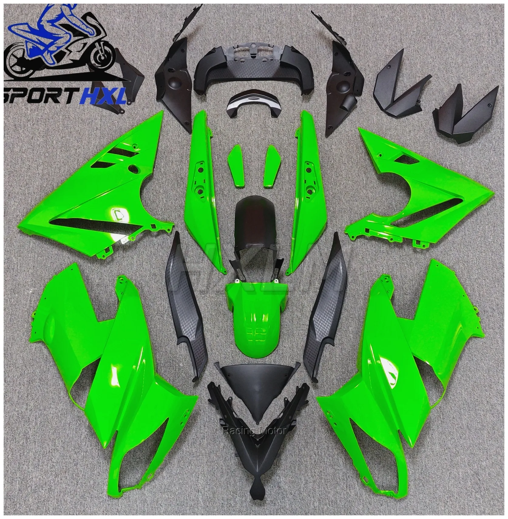 Custom Painted Motor Bike Fairing Body Kit Carbon Full Body Kits ER6F 09 11 Blue Fairing ER6F Fairings For Kawasaki and 20 2009