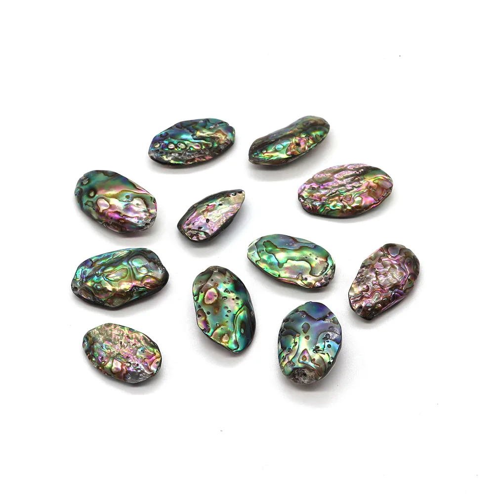 2pcs Natural Abalone Shell Irregular Abalone Beads 13-30mm Charm Fashion Jewelry DIY Necklace Earrings Bracelet Making Accessory