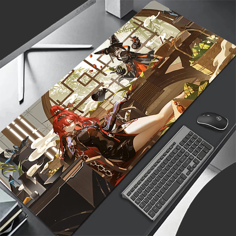 Mousepad Computer Gaming Accessories Keyboard Pad Office PC Rubber Mouse Pad Decoracion Desk W-wuthering Waves Yinlin Mouse Mat