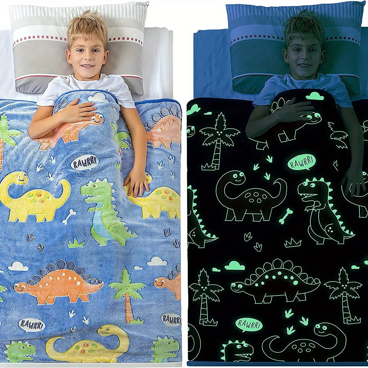 1pc Glow In The Dark Blanket Soft Unicorns Gifts For Girls Boys Creative Blanket For Kids Blankets For Birthday Christmas Gifts