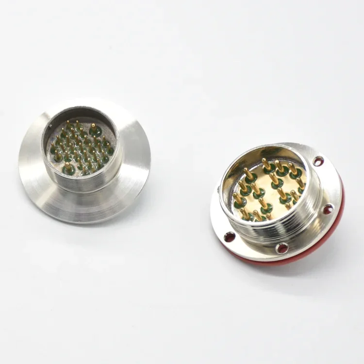 Поставщик MX33-55 Зажимная розетка 31-контактный штекерный позолоченный проводник Герметичный вакуумный стеклянный уплотнительный круглый разъем