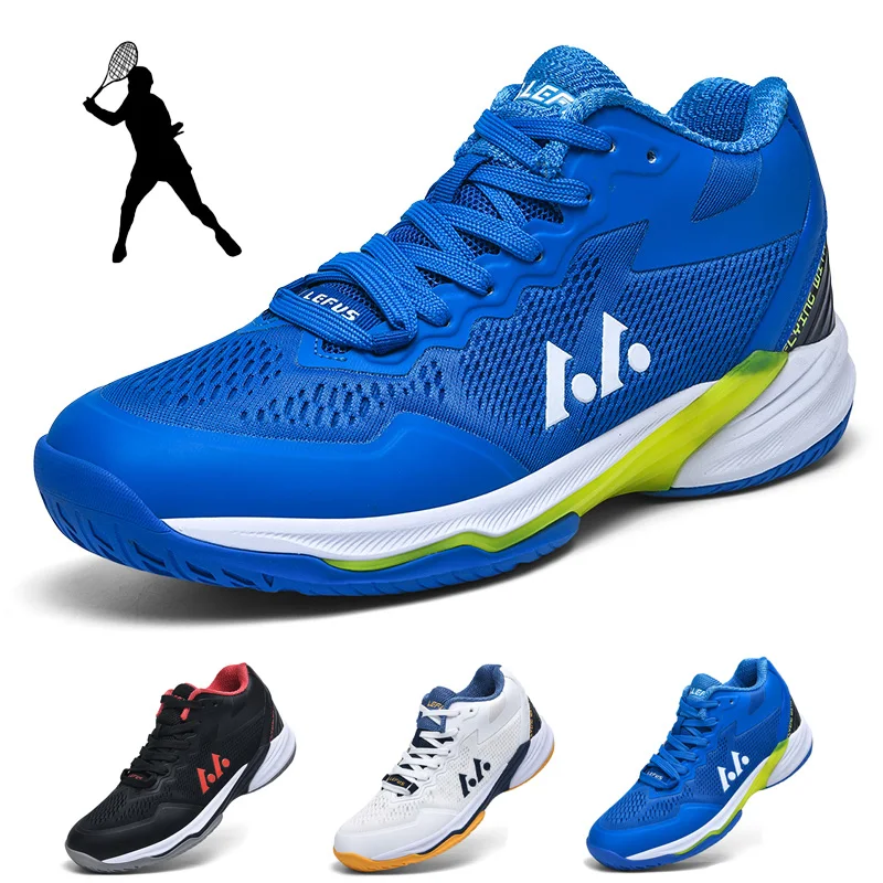 

New Men Women Badminton Shoes Outdoor Professional Sneakers Breathable Tennis Shoes Anti-slip Volleyball Table Tennis Sneakers