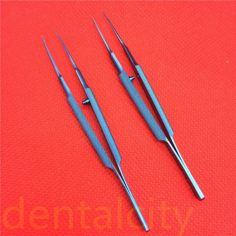 Tytanowe instrumenty chirurgiczne Tlloy Okulistyczne mikrosurgiczne instrumenty dentystyczne Uchwyty igłowe + 11,5 cm nożyczki + pęseta