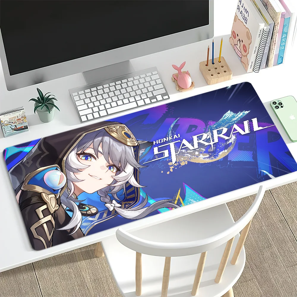 لوحة ماوس سائفر هونكاي ستار ريل كبيرة حصيرة مكتبية لوحة مفاتيح مريحة للمكتب المطاط PC غير قابلة للانزلاق ومضادة للتوتر مخصصة للمنزل بأفضل الأسعار